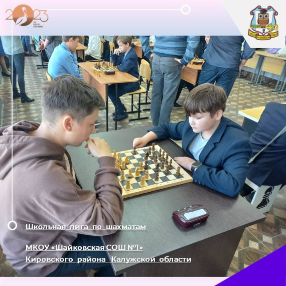 Школьная спортивная лига по шахматам.
